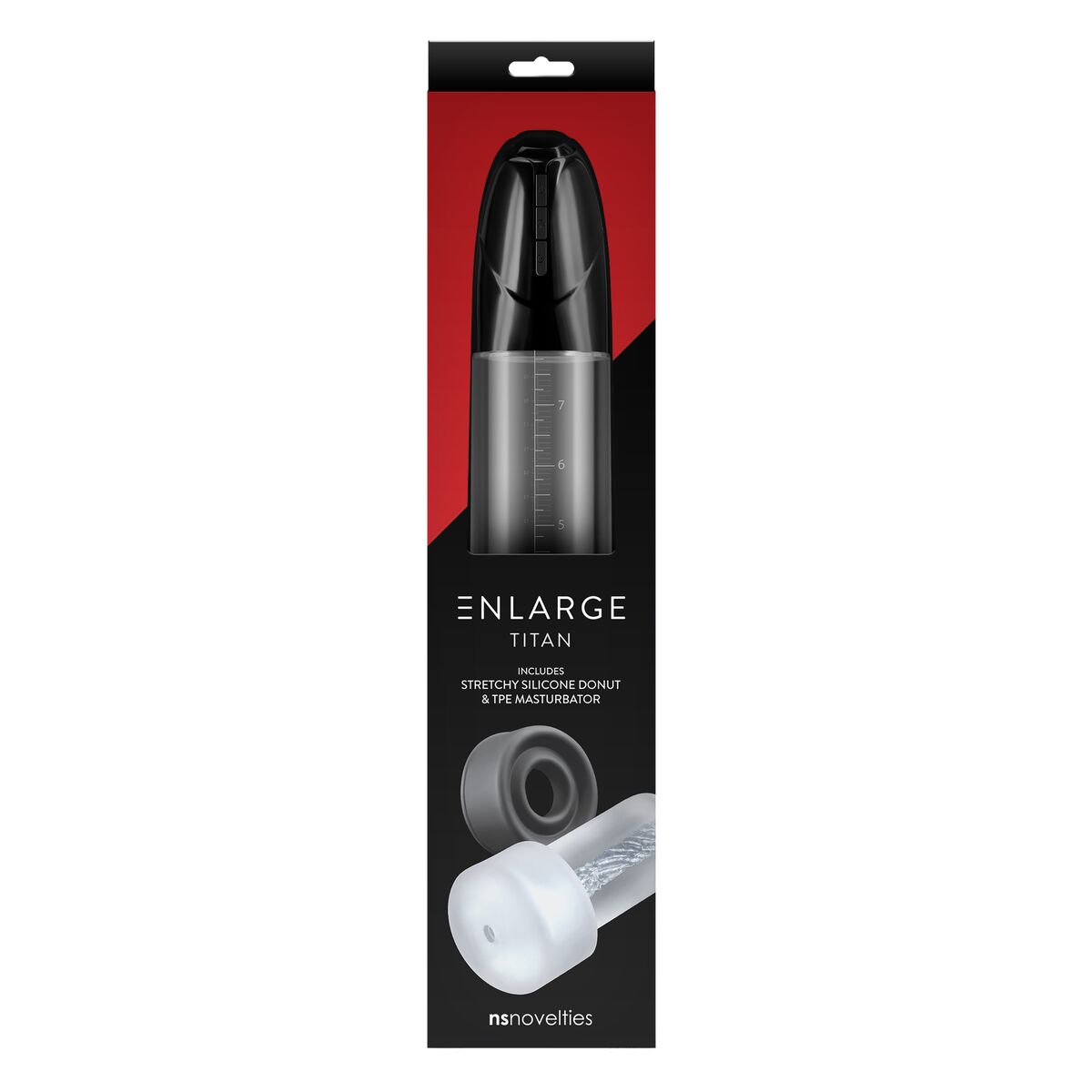 Bomba de Pénis NS Novelties Titan Preto